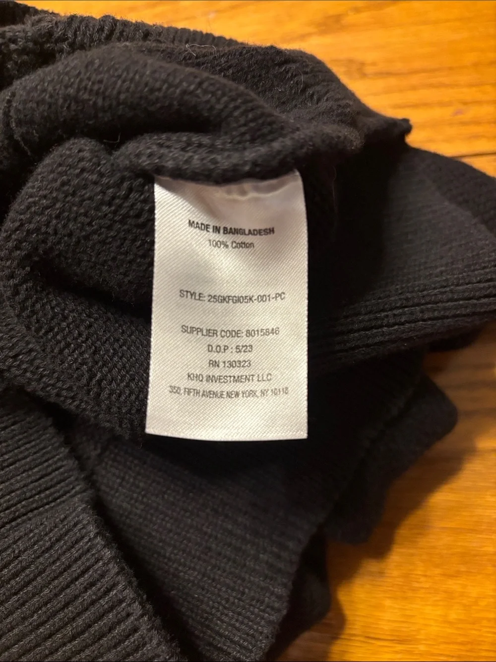 GAP Black Cable-Knit Button Mock Neck Sweater
